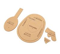RIZGHWOY Implementación Herramienta de Artesanía Acrílica de Chickshamamed para -Kunsthandwerk, 4 Piezas de una Plantilla de Bolsillo de Artículos para Amantes de la Artesanía de Cuero