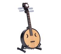 RIZGHWOY Instrumento de Laúd Chino Hecho a Mano, Modelo Zhongruan, Relación 1:4, 5,5 Pulgadas, para Entusiastas de la Música, Material de Tilo