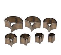 RIZGHWOY Juego de Troqueles de Corte de Hoja de Ginkgo de Acero con Alto Contenido de Carbono, 7 Tamaños de 20-50mm, Molde de Plantilla de Patrón de Artesanía de Cuero para Proyectos Artesanales