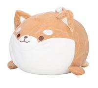 RIZGHWOY Juguete de Peluche Shiba Inu, Linda Almohada para Perro, Maravillosa para Familiares y Parientes, Material Ligero y Agradable para la Piel, Decoración del Hogar para Dormitorio, Sala de Estar