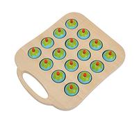 RIZGHWOY Juguetes de Rompecabezas de Ajedrez de Memoria de Madera para un Juego Educativo con Material de Madera Seguro para Juegos Familiares Interactivos (Blue)