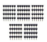 RIZGHWOY Kit de Reparación de Tacones Altos, 120 Piezas de Puntas de Poliuretano TPU, 5 Tamaños 9-12,5 Mm, Tapas de Repuesto Antideslizantes con Clavos de Hierro para Mantenimiento de Zapatos