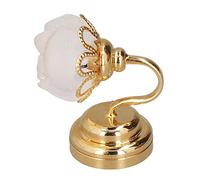 RIZGHWOY Lámpara de Pared en Miniatura para Casa de Muñecas con Forma, Luz LED de Cristal y Metal para Decoración del Hogar y Exhibición de Tienda de Juguetes