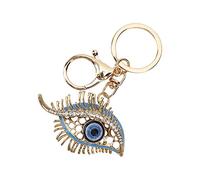 RIZGHWOY Long -Longled Evil Eyes Keychain Good Luck Charm Pends for Home Decoration Mall -Amuleto Accesorio de Amuleto Zinclegación