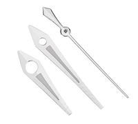RIZGHWOY Manecillas de Repuesto para Reloj, Manecillas de Hora, Segundos, Minutos, de Metal, Livianas y Elegantes, Ideales para el Movimiento ETA2824, 3 Accesorios, Disponibles en Oro/plata (SILVER)