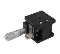 RIZGHWOY Manual Etapa Lineal Precisión Tabla Deslizante Rodillo Cruzado Alta Precisión de Aluminio 0.02 Mm de Aluminio con de 10 Mm para Accesorios de Instrumentos ópticos