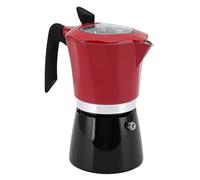 RIZGHWOY Máquina de café de Aluminio Portátil con Tapa Transparente para Viajar - Maceta Clásica de Estilo Italiano para Amantes del café (Nº 6 Bote 300ML)