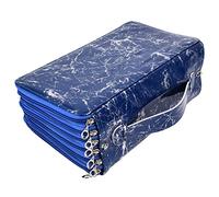 RIZGHWOY Material de Oxford de Vida Larga Bolsa de Soldadura de Gran Capacidad para Estuche de Lápiz 360 Hole Sheepers para Artistas y Escritores (Blue)