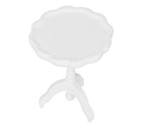 RIZGHWOY Mesa de Centro para Casa de Muñecas 1:12, Decoración de Mesa de té para Casa de Muñecas DIY, Manualidades en Miniatura para Juegos de rol Infantiles, Abedul