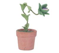 RIZGHWOY Mini Planta Viva para Casa de Muñecas Hecha de Arcilla y Alambre de Hierro, Planta en Miniatura Portátil para Casa de Muñecas 1/12, Ideal para Niños y Coleccionistas