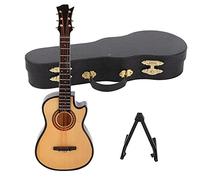 RIZGHWOY Modelo de Guitarra en Miniatura, Réplica de Instrumento Musical de Madera, Adorno Decorativo para Amantes de la Música, para Sala de Estar o Estudio, 15,7 X 5,5 X 1, Cm (guitarra cutaway