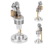 RIZGHWOY Modelo de Motor Stirling Modelo de Aleación de Aluminio Instrumento de Educación de Física Científica para Kits de Ciencias Lecciones de Juguete y Física