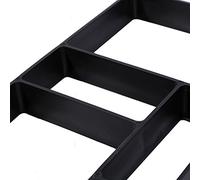 RIZGHWOY Molde para Pavimento de Hormigón de Jardín DIY, Reutilizable de PP Negro para Caminos, Patios, Senderos, Pavimento Exterior
