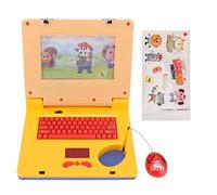 RIZGHWOY Niños Aprendiendo la Computadora Portátil Juguete Educativo para Niños Pequeños con 2 Clips de Música 11 Efectos de Sonido Nivel de Aprendizaje Progresivo Incluye Altavoz (Ratón retráctil