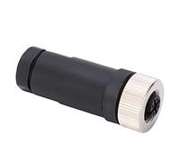 RIZGHWOY NMEA 2000 Campo Adaptador Instalable N2K Conector Marino 5 Pin M12 IP67 Hembra Implaz de Agua con Metal ABS para Networks de Lowrance Simrad B&G Navico Garmins