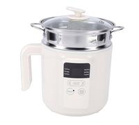 RIZGHWOY Olla Caliente Eléctrica, Mini Olla Arrocera Antiadherente De 1,8 L con Cesta De, para Pasta, Fideos, Sopa, Cocina, Dormitorios Familiares (Enchufe europeo 220V)