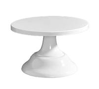 RIZGHWOY Pastel de Metal, Soporte de Pastel Redondo Antideslizante Duradero para Bodas Aniversarios, Adecuado para Lavar a Mano con Agua Tibia, té de la Tarde, etc. (pequeño)