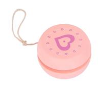 RIZGHWOY Patrón de Dibujos Animados Lindo Juguete de Bola de Madera, Juguete Educativo para Niños con Diseño Pintado Colorido (corazon rosa)