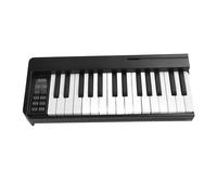 RIZGHWOY Piano Digital Plegable Teclado Electrónico Plegable de 61 Teclas con Pedal para Principiantes que Practican, Entusiastas de la Música (BLACK)