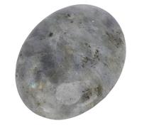 RIZGHWOY Piedra de Palma de Cristal, Piedra de Yoga de Meditación de Tacto Cómodo Ovalada Pulida de 7,5 Cm con Acabado Liso, para Concentración Mental y Decoración de Habitaciones (Piedra brillante)