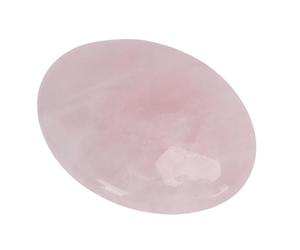RIZGHWOY Piedra de Palma de Cristal, Piedra de Yoga de Meditación de Tacto Cómodo Ovalada Pulida de 7,5 Cm con Acabado Liso, para Concentración Mental y Decoración de Habitaciones (PINK)