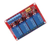 RIZGHWOY Placa de Módulo de relé Optoacoplador de 4 Canales para Sistemas de Control y Proyectos Electrónicos 5V/12V/24V (5V)