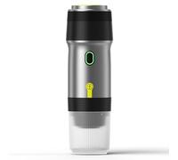 RIZGHWOY Portátil Pequeña Eléctrica Inalámbrica 3 en 1 con Cable de Carga USB para Viajes en Casa en el Automóvil Mini Fría y Calefactora de Taza de 120 Ml para Acampar Al Aire Libre ABS Blanco