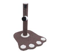RIZGHWOY Poste Rascador para Gatos, Sisal Resistente Al Desgaste y Madera Maciza, Diseño Vertical Compacto con Forma de Pata, para Gatitos y Gatos de Tamaño Mediano