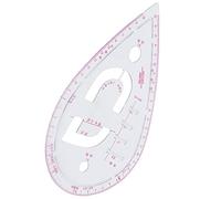 RIZGHWOY Regla de Curva de Manga, Herramienta de Sastrería de Plástico para Dibujar Curvas con Precisión y Posicionamiento de Botones en Diseño de Moda