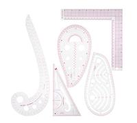 RIZGHWOY Regla de Nutrición en Forma de una Curva de Ropa Específica del Cliente para Dibujar, Cortar y Restricciones para los Marineros de Plástico/rosa 5pcs