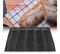RIZGHWOY Reutilizable -Pan de Pan de Silicona, Panadería de Francés Resistente Al Calor para Todo de Trigo, Sartén Fácil de Reducir para Masa Congelada, Uso en el Hogar