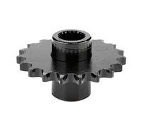 RIZGHWOY Solid 428 Cadena 19 Rueda de la Rueda Dentada de Salida Delantera de 19 Dientes para Gy6 ATV Quad Taotao, Engranaje Duradero con Diente Resistente Al Desgaste, Material de Hierro