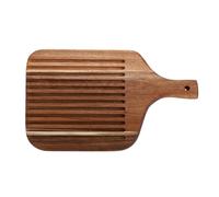 RIZGHWOY Tabla de Pizza de Madera de, Tabla de Charcutería de Doble Cara con (Con estilo Groove)