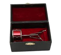 RIZGHWOY Tambor en Miniatura Realista, Modelo Musical Encantador para Mesita de Noche, Decoración de Escritorio, Regalo para Amantes de la Música, Material de Cobre