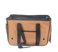 RIZGHWOY Transportín para Perros Pequeños, Bolsa de Viaje Portátil de Lado Suave con Cortina Enrollable para Actividades Al (L 50 X 19 X 30 cm, para Menos de 7,5 kg)