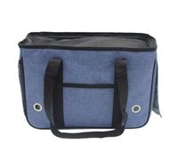 RIZGHWOY Transportín para Perros Pequeños, Bolsa de Viaje Portátil de Lado Suave con Cortina Enrollable para Actividades Al (S 39 X 17 X 27 cm, para Menos de 2,5 kg)