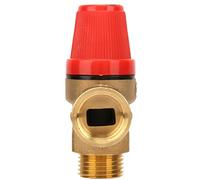 RIZGHWOY Válvula de Seguridad con Resorte G1/2'' - Construcción de Latón de Primera Calidad para Mayor Durabilidad - Esencial para Aplicaciones de Hornos y Calderas (6Bar DN15)