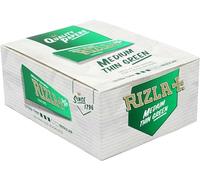 Rizla Caja completa de 50 librillos de papel de liar verde tamaño king