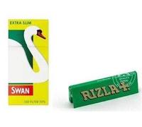 Rizla Green Papel de Liar + Filtros Swan Extra (600)