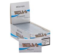 Rizla + Micron - Papel de Liar (Caja con 25 Paquetes
