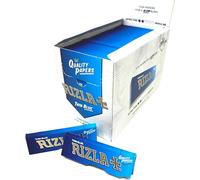 Rizla Papel de liar para cigarrillos, color azul, 10 paquetes