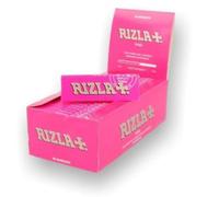 Rizla Papel de liar regular rosa, caja completa de 50 folletos, stock oficial del Reino Unido