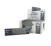 Rizla Paquete combinado de 30 unidades de color plateado tamaño King Size - 32 papeles tamaño King + 32 puntas de papel