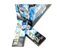 RIZLA Polar Blast Filter Tips EXTRA Slim POP CRUSHBALL Menthol Smoking Rolling Filter Tips - 24 Packs
