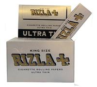 Rizla Silver plata KS Liar larga 10 paquetes cada paquete contiene 33 hojas tamaño king size, más alto de una normal slim.