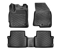 Rizline Alfombrillas 3D a medida para coche, compatibles con Dacia Jogger a partir de 2021, accesorios de coche, 1ª y 2ª fila, alfombrillas de goma TPE para todo tipo de climas, inodoras