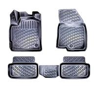 Rizline Alfombrillas 3D a medida para coche, compatibles con Dacia Sandero 3 Gen 2020-2023, accesorios para coche, 1ª y 2ª fila, alfombrillas de goma TPE para todo tipo de climas, inodoras,