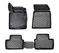 Rizline Alfombrillas 3D a medida para coche, compatibles con Nissan Juke 2 Gen 2019-2023, accesorios para coche, 1ª y 2ª fila, alfombrillas de goma TPE para todo tipo de climas, inodoras