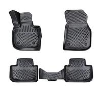 Rizline Alfombrillas 3D para Coche compatibles con BMW X3 2. Gen iX3 (G01, F97, G08) a Partir de 2017, Accesorios de Coche 1ª y 2ª Fila de Alfombrillas de Goma para Coches TPE