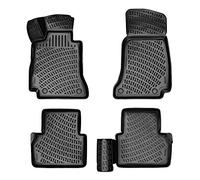 Rizline Alfombrillas 3D para Coche compatibles con Mercedes Clase E W213 2016 - 2022, Accesorios de Coche dealfombrillas de Goma TPE para Todos los climas, Antideslizantes para la Color Negro